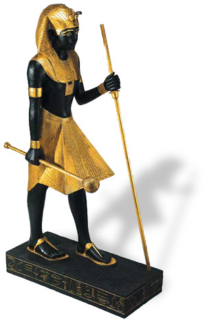  Egyptian Guardian 4Ft. Statue from King Tut's Tomb Egyptian Guardian 4Ft. Statue It was found in the Antechamber, during the excavation of King Tut’s Tomb in 1922 by the Earl of Carnarvon and Howard Carter. 